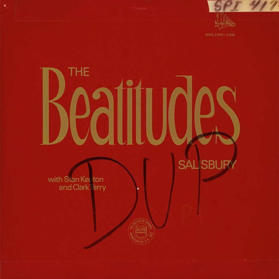 Frank Salisbury With Stan Kenton And Clark Terry - The Beatitudes