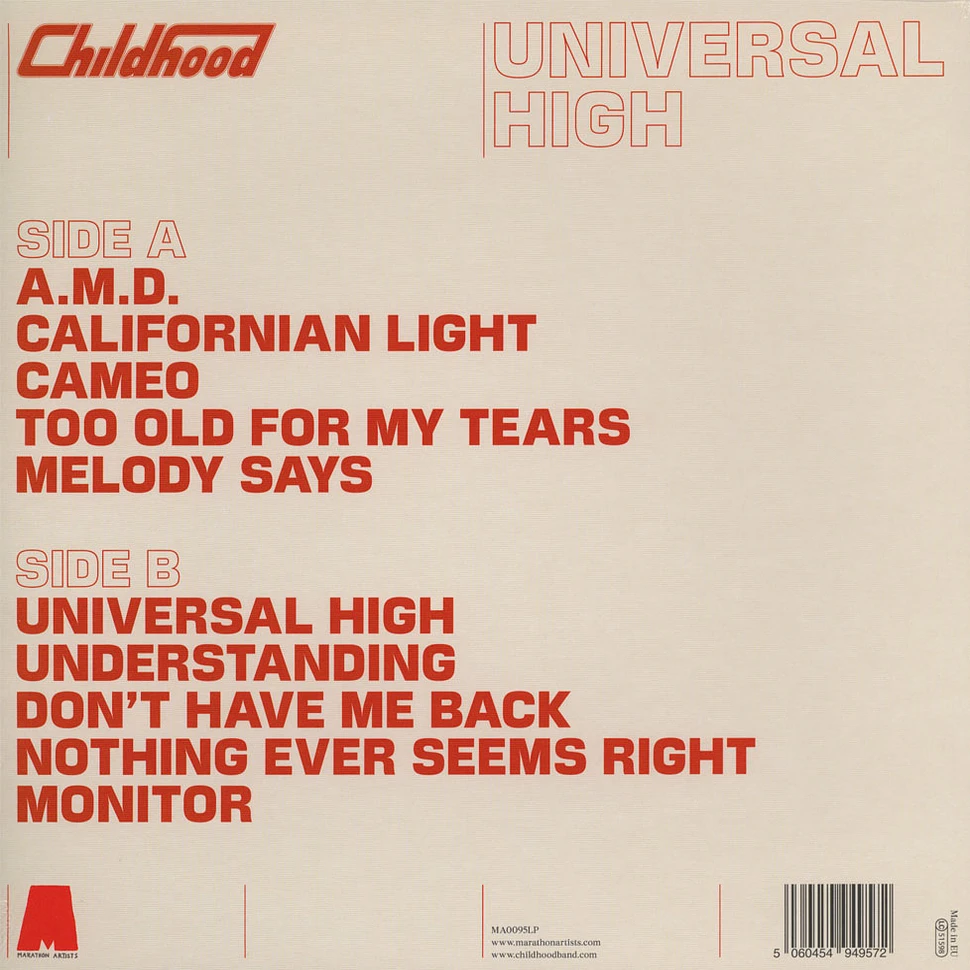 Childhood - Universal High