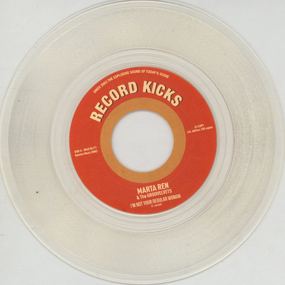 Marta Ren & Groovelvets, The - I’m Not Your Regular Woman / Be Ma Fela Clear Vinyl Edition