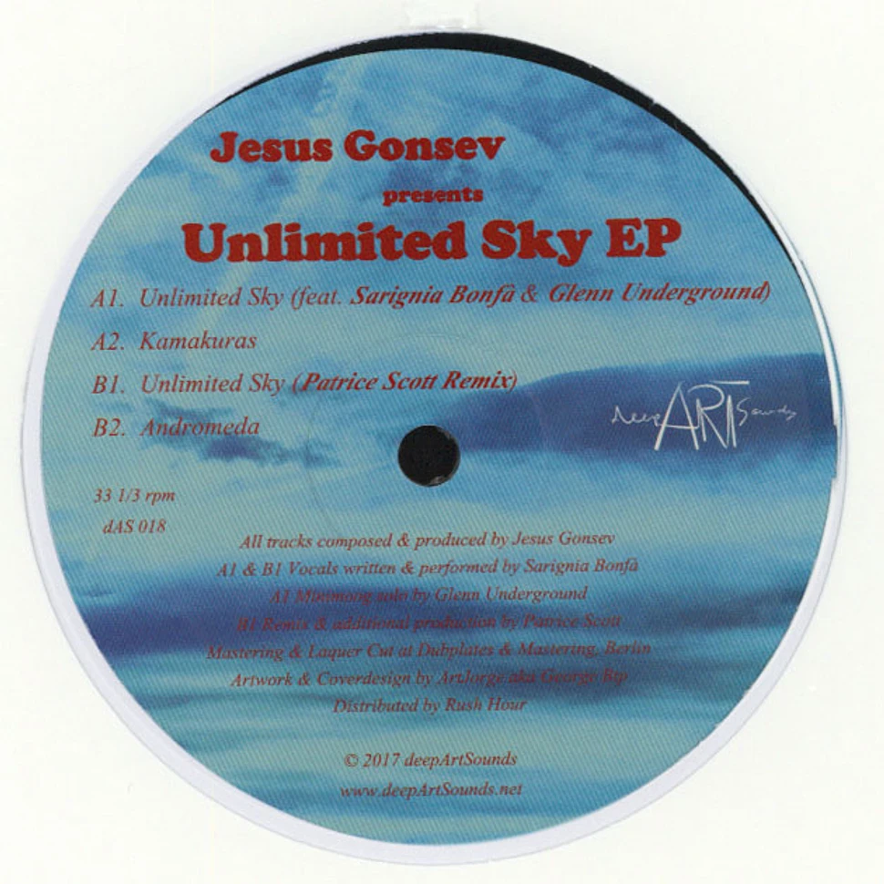 Jesus Gonsev - Unlimited Sky EP