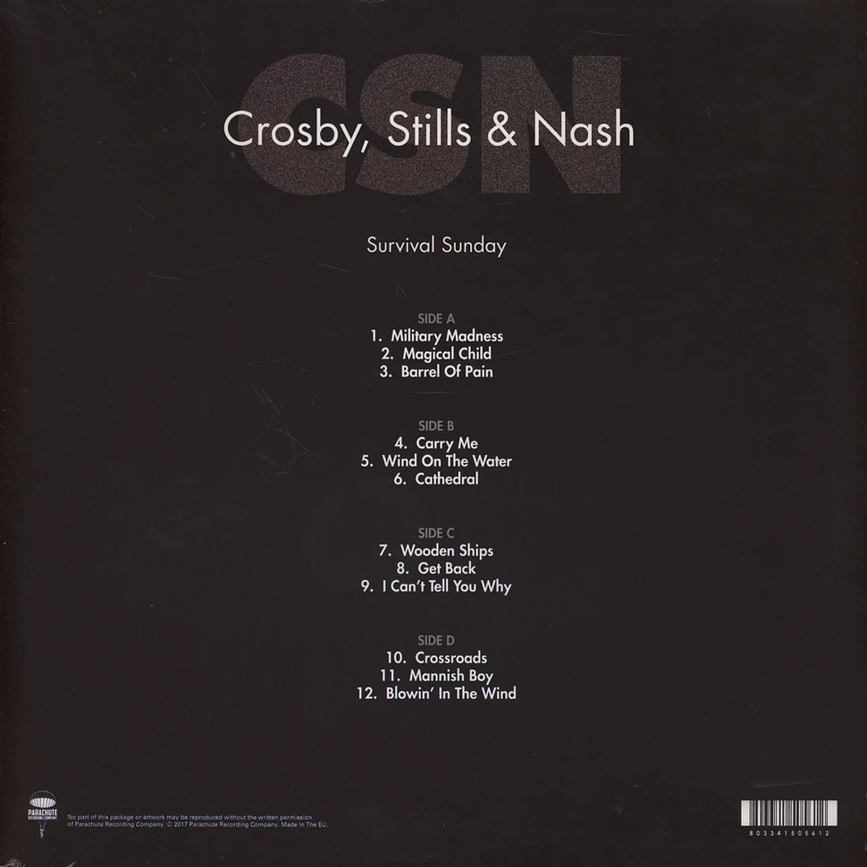 Crosby, Stills & Nash - Survival Sunday 1980 Live Benefit BC