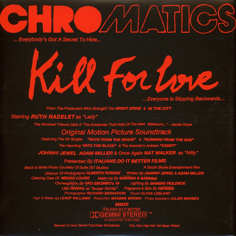 Chromatics - Kill For Love 5 Year Anniversary Edition