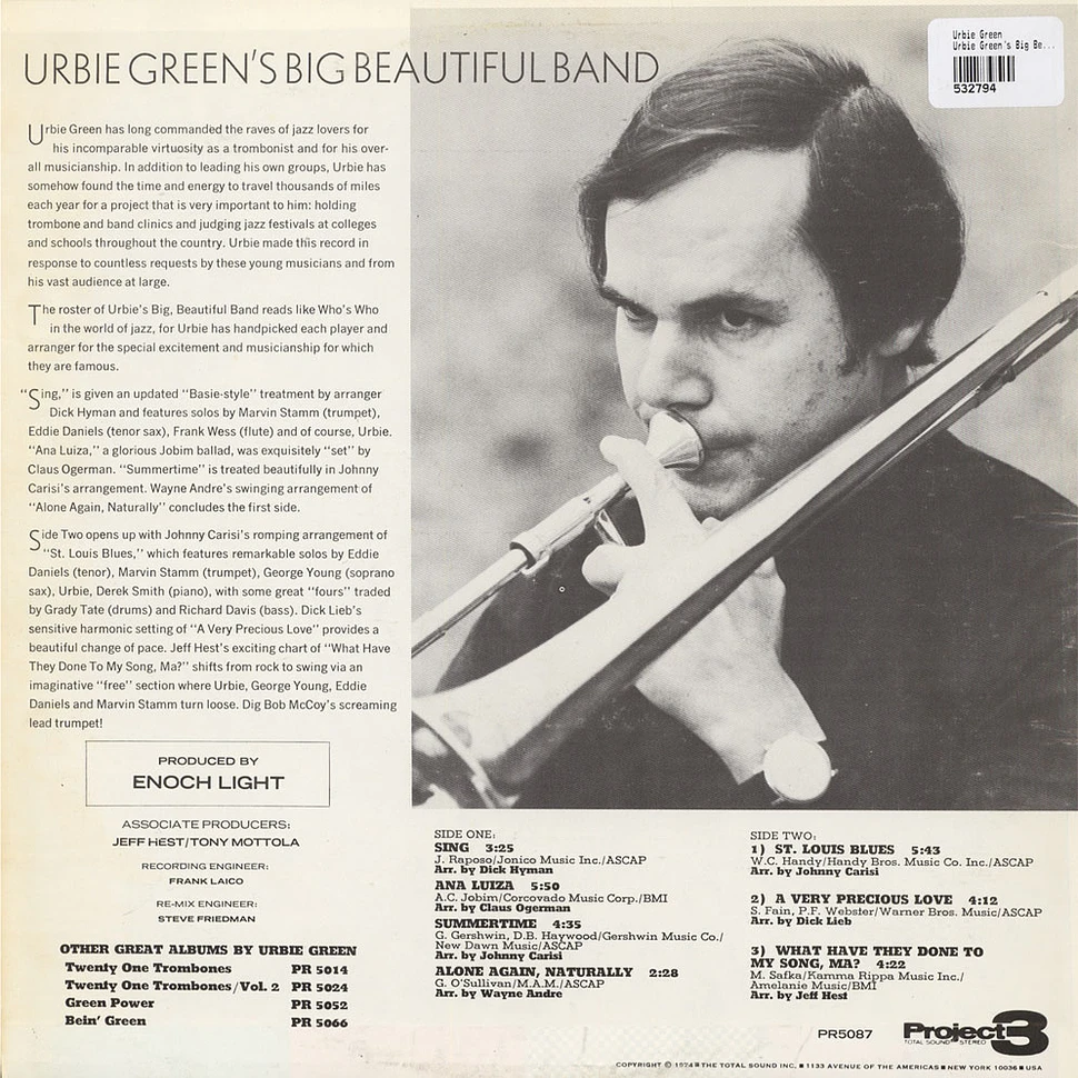 Urbie Green - Urbie Green's Big Beautiful Band