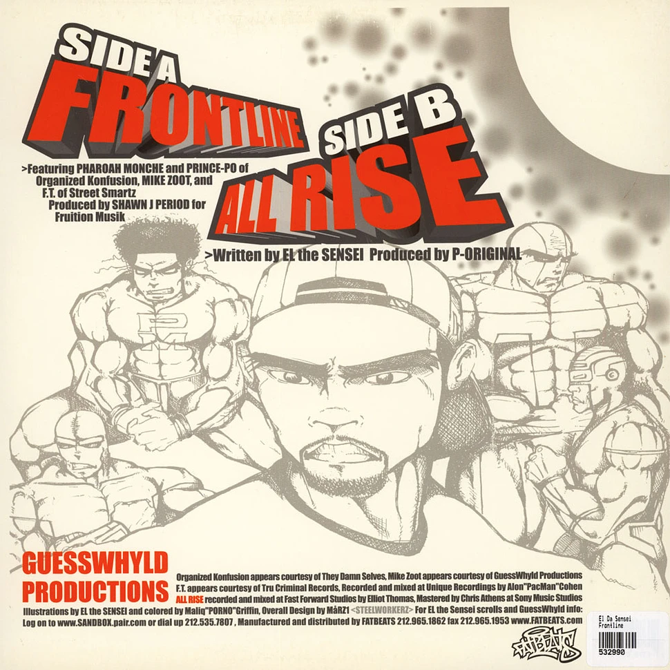 El Da Sensei - Frontline B/W All Rise - Vinyl 12