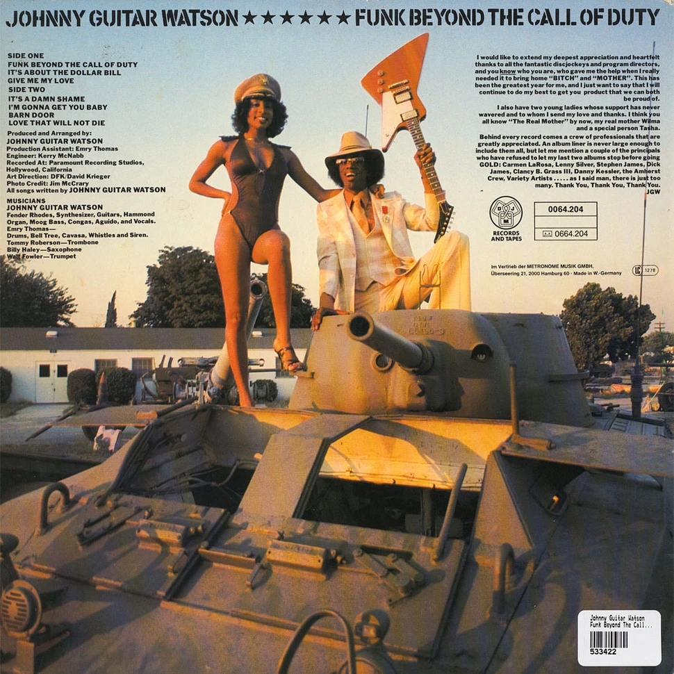Johnny Guitar Watson - Funk Beyond The Call Of Duty
