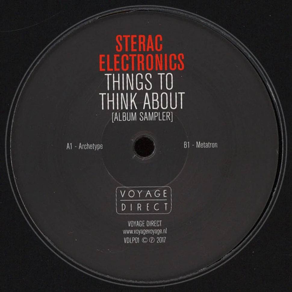 Sterac Electronics (Steve Rachmad) - Things To Think About Album Sampler