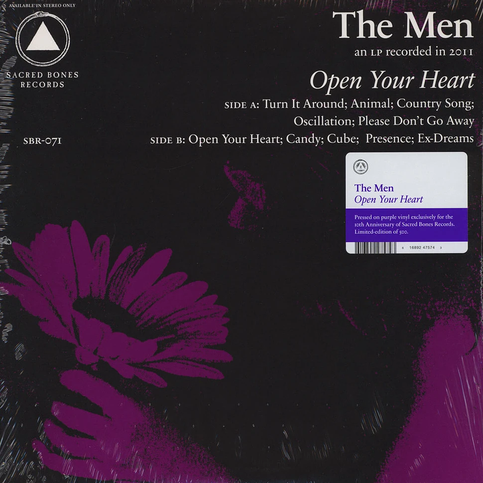 The Men - Open Your Heart Purple Vinyl Edition