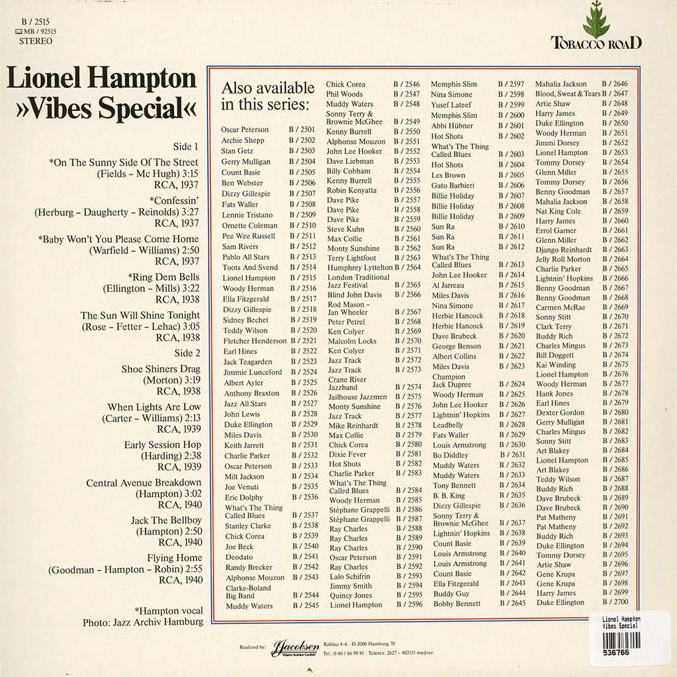 Lionel Hampton - Vibes Special