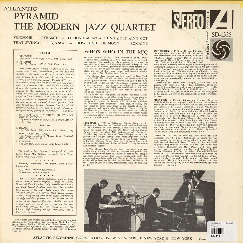 The Modern Jazz Quartet - Pyramid