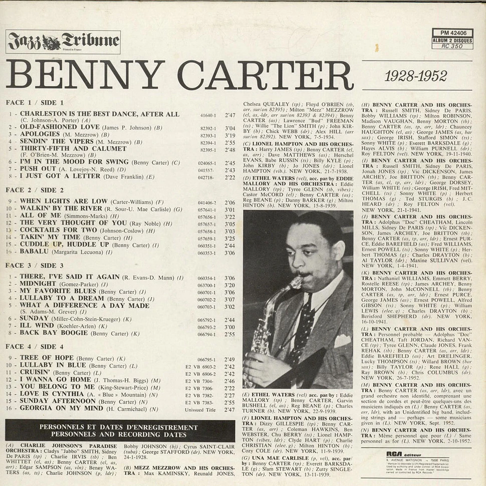 Benny Carter - Benny Carter (1928-1952)