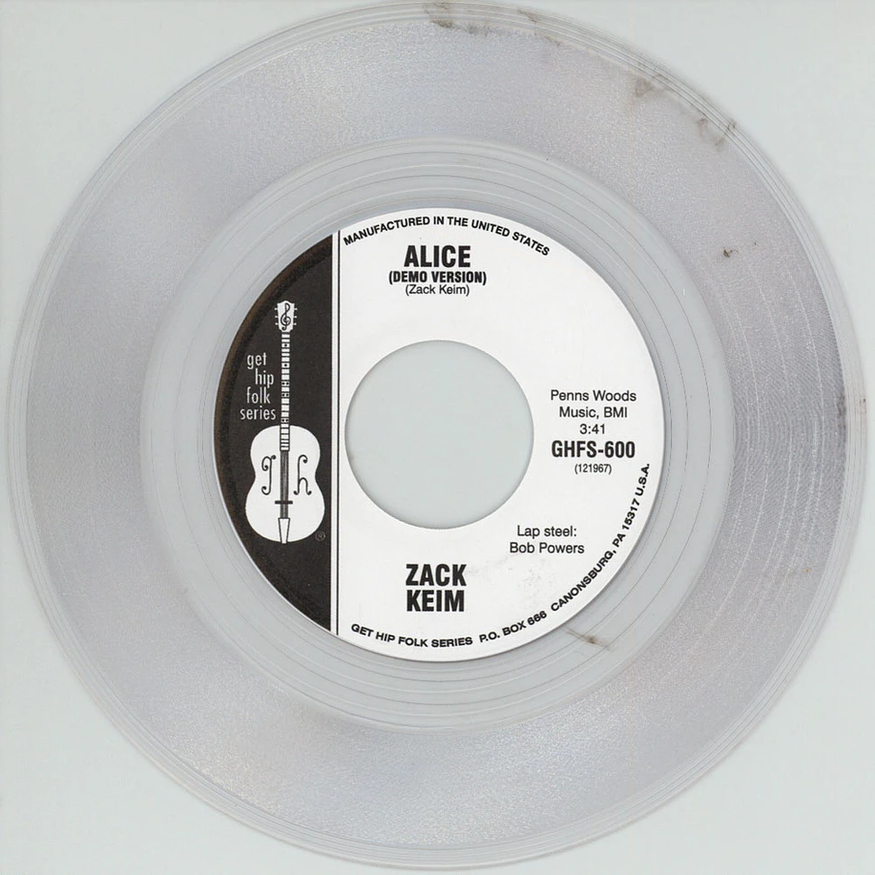 Zack Keim / Southside American - Split Single Colored Vinyl Edition