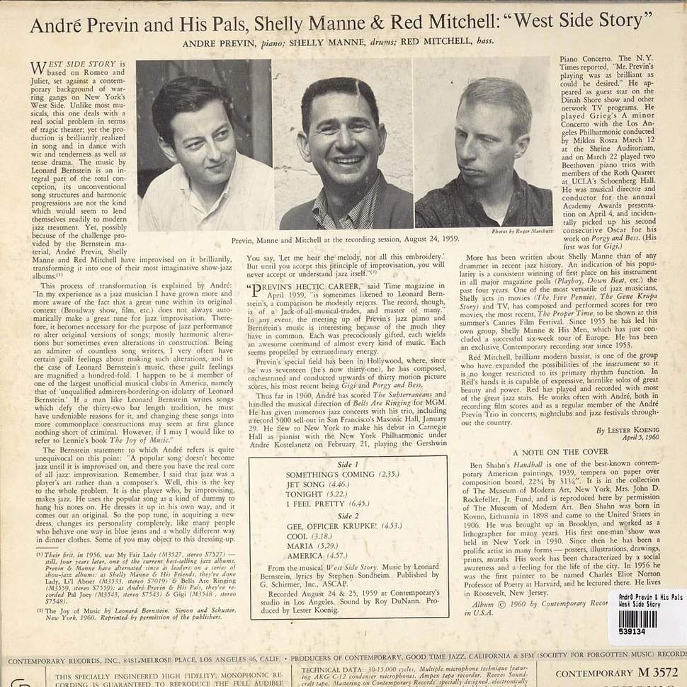 André Previn & His Pals - West Side Story