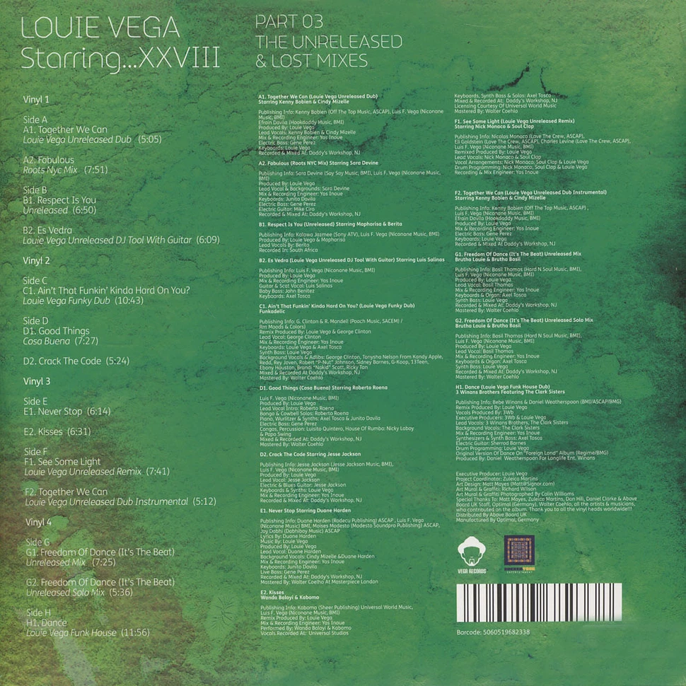 Louie Vega - ..XXVIII Part Three Unreleased