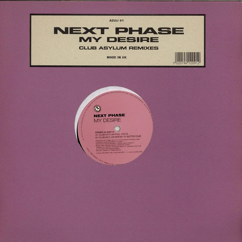 Next Phase - My Desire (Club Asylum Mixes)