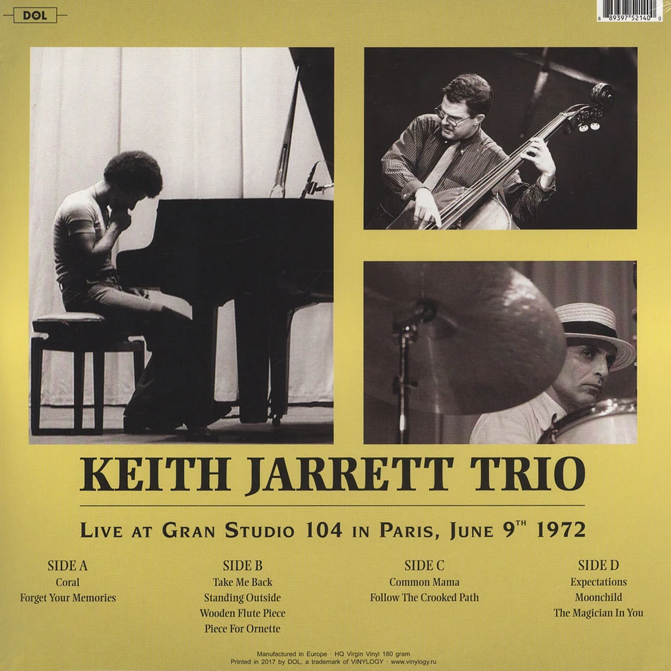 Keith Jarrett Trio - Live At Gran Studio 104 In Paris June 9th 1972