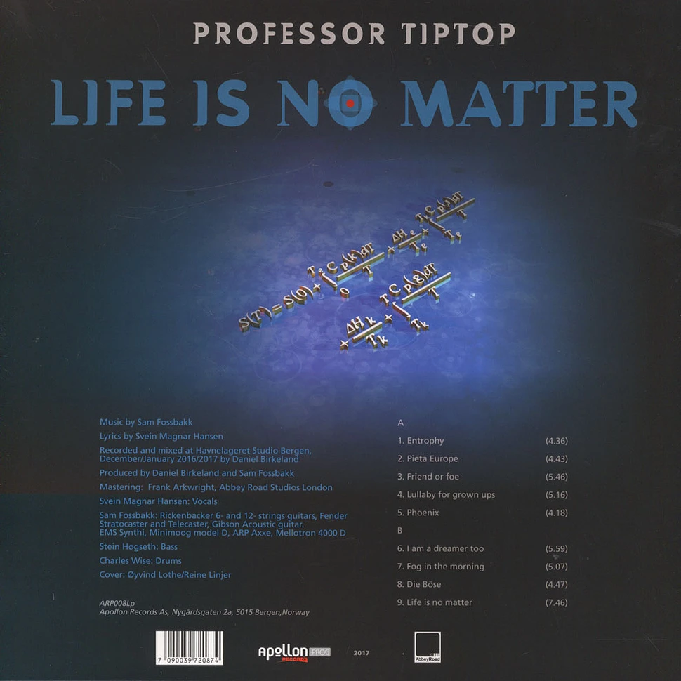 Professor Tip Top - Life Is No Matter