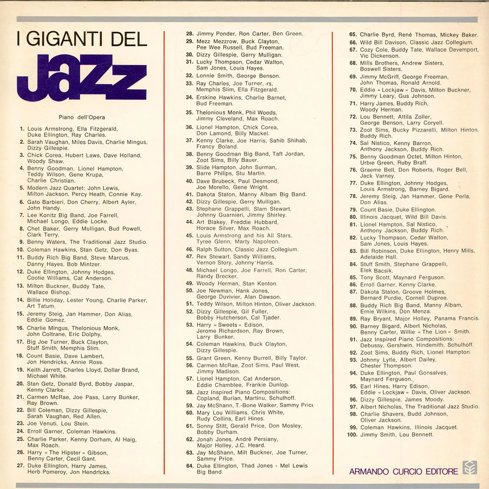 Mezz Mezzrow / Buck Clayton / Pee Wee Russell / Bud Freeman - I Giganti Del Jazz Vol. 29