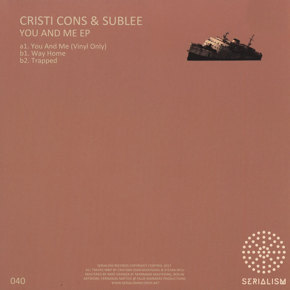 Cristi Cons & Sublee - You And Me