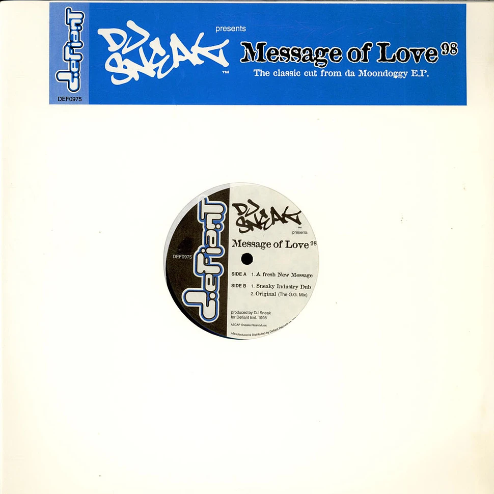DJ Sneak - Message Of Love 98
