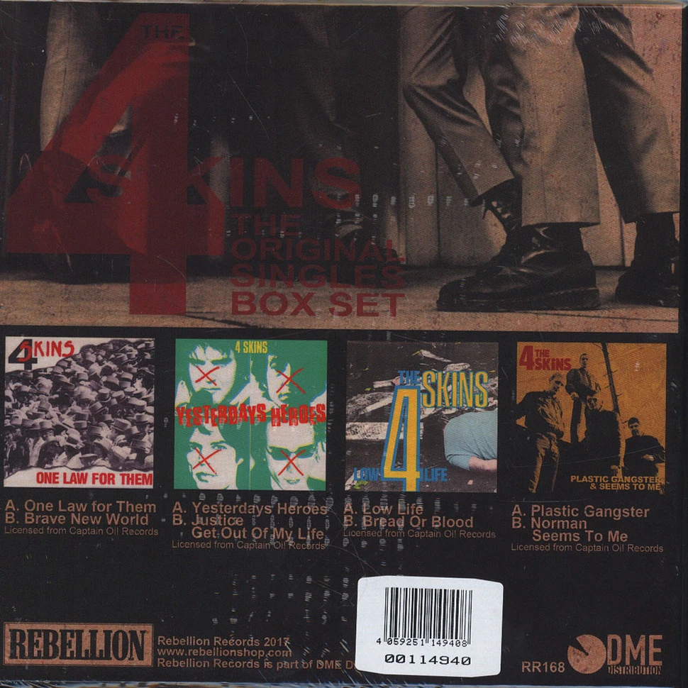 The 4 Skins - The Original Singles Box Set