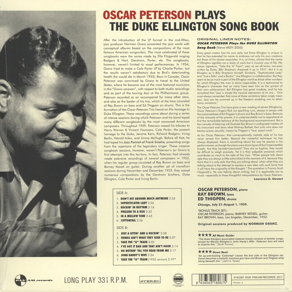 Oscar Peterson - Plays the Duke Ellington Song Book