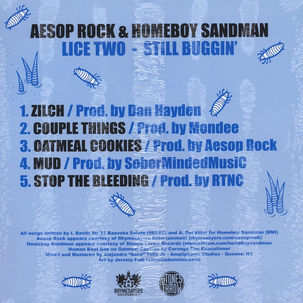Aesop Rock & Homeboy Sandman - Lice Two: Still Buggin'