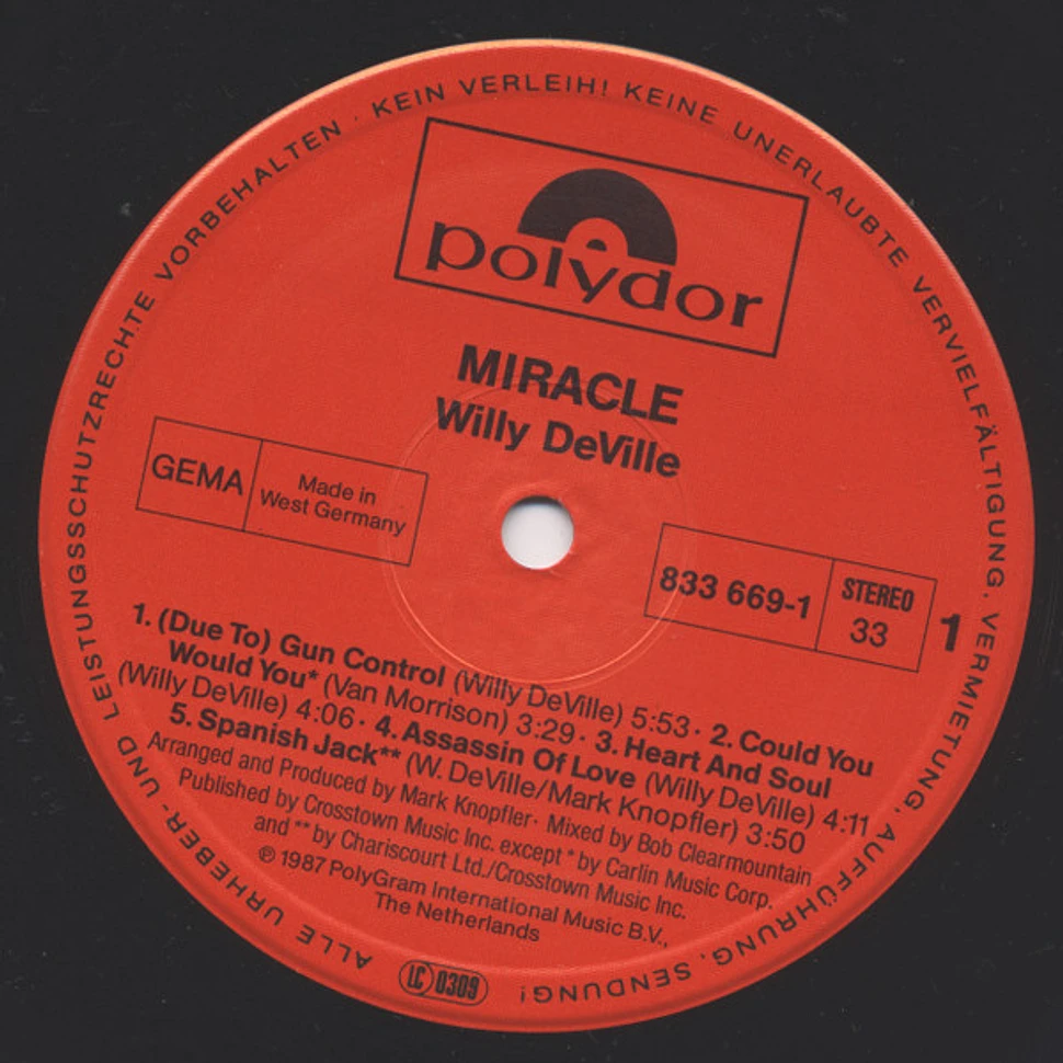 Willy DeVille - Miracle