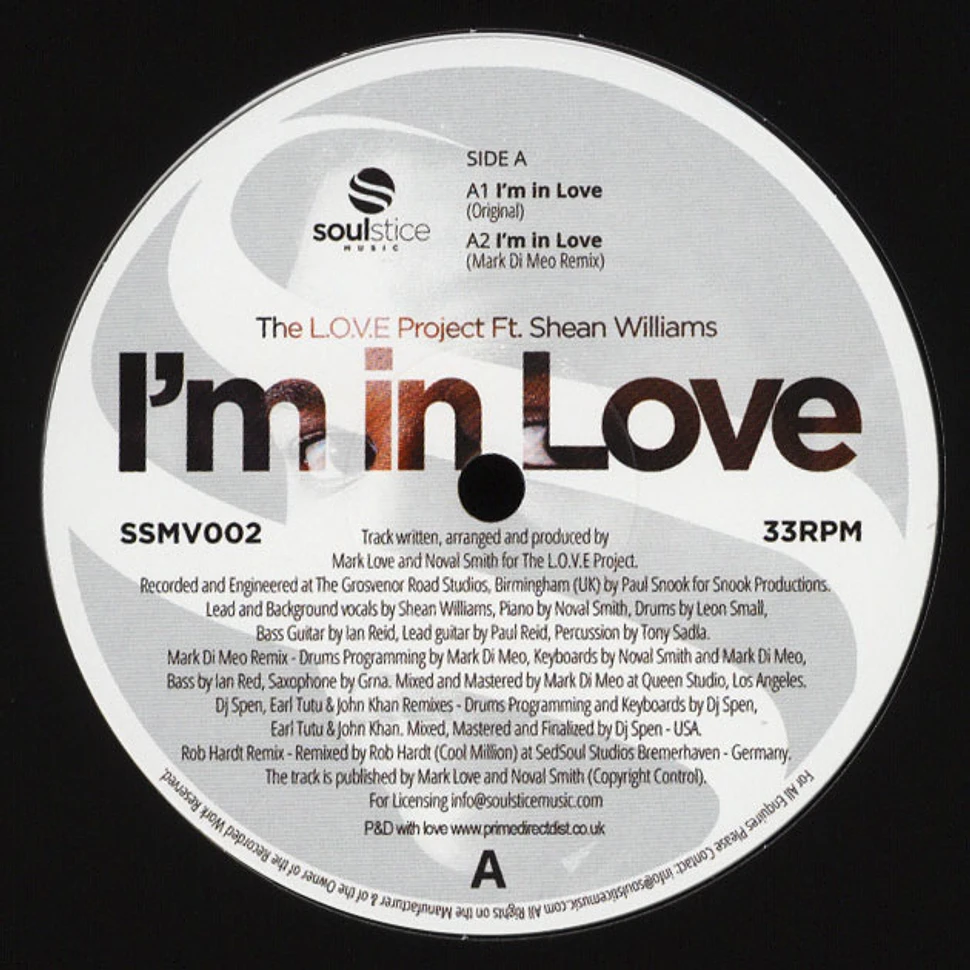 The L.O.V.E Project - I’m In Love feat. Shean Williams