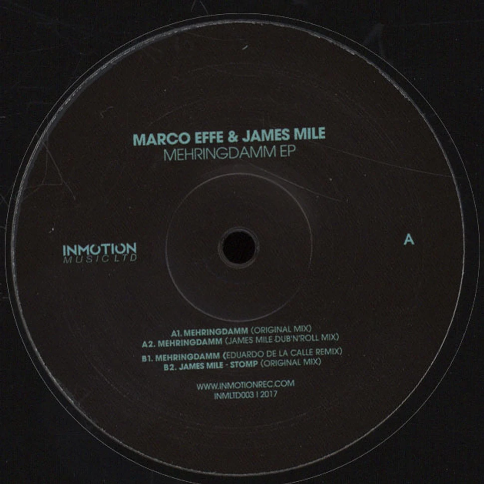 Marco Effe / James Mile - Mehringdamm EP