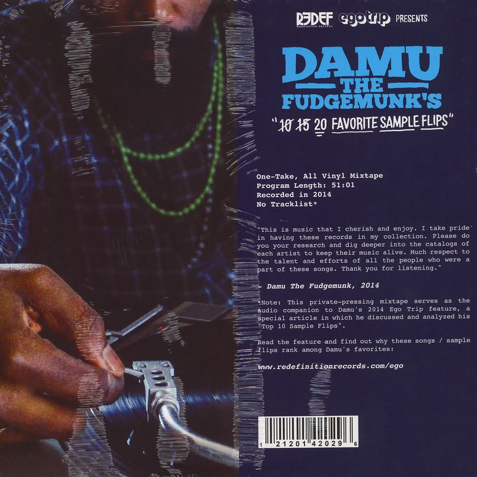 Damu The Fudgemunk - Damu The Fudgemunk's 20 Favorite Sample Flips