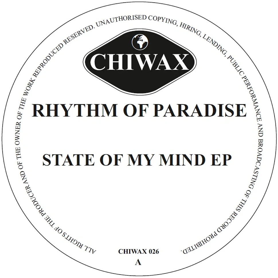 Rhythm Of Paradise - State Of My Mind Ep