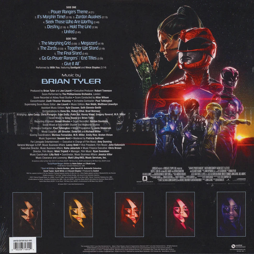 Brian Tyler - OST Power Rangers