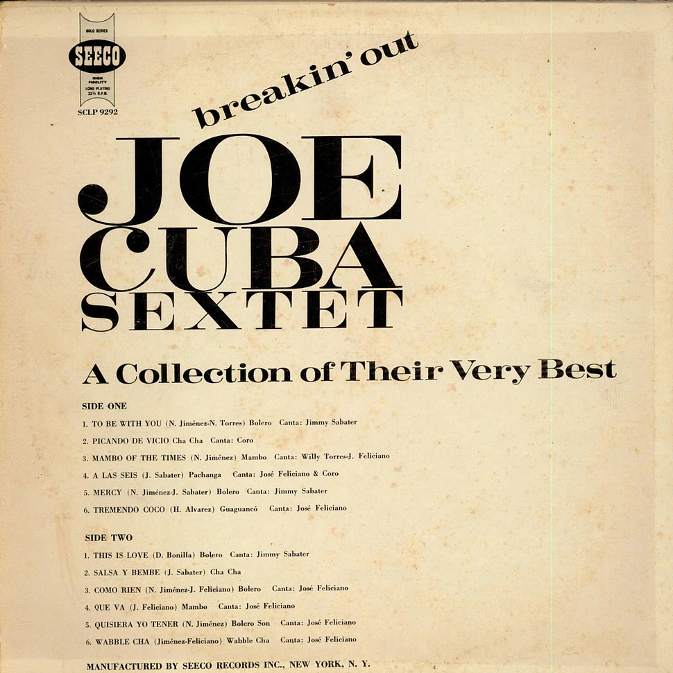 Joe Cuba Sextet - Breakin' Out (A Collection Of Their Very Best)