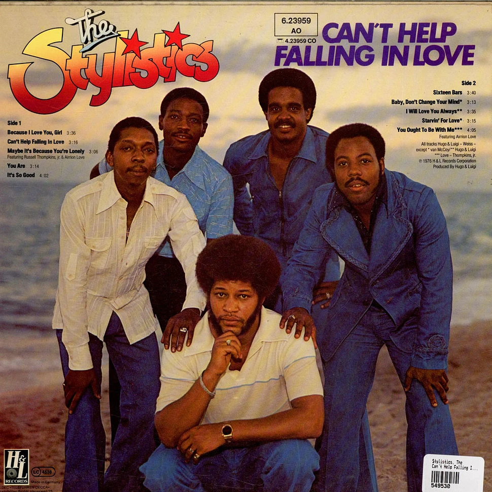 The Stylistics - Can't Help Falling In Love
