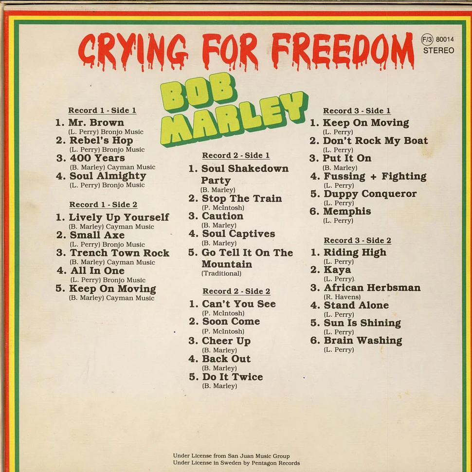 Bob Marley - Crying For Freedom