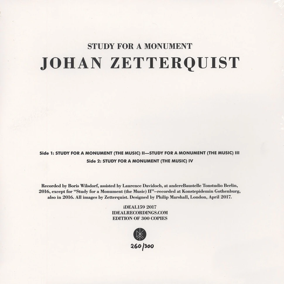 Johan Zetterquist - Study For A Monument