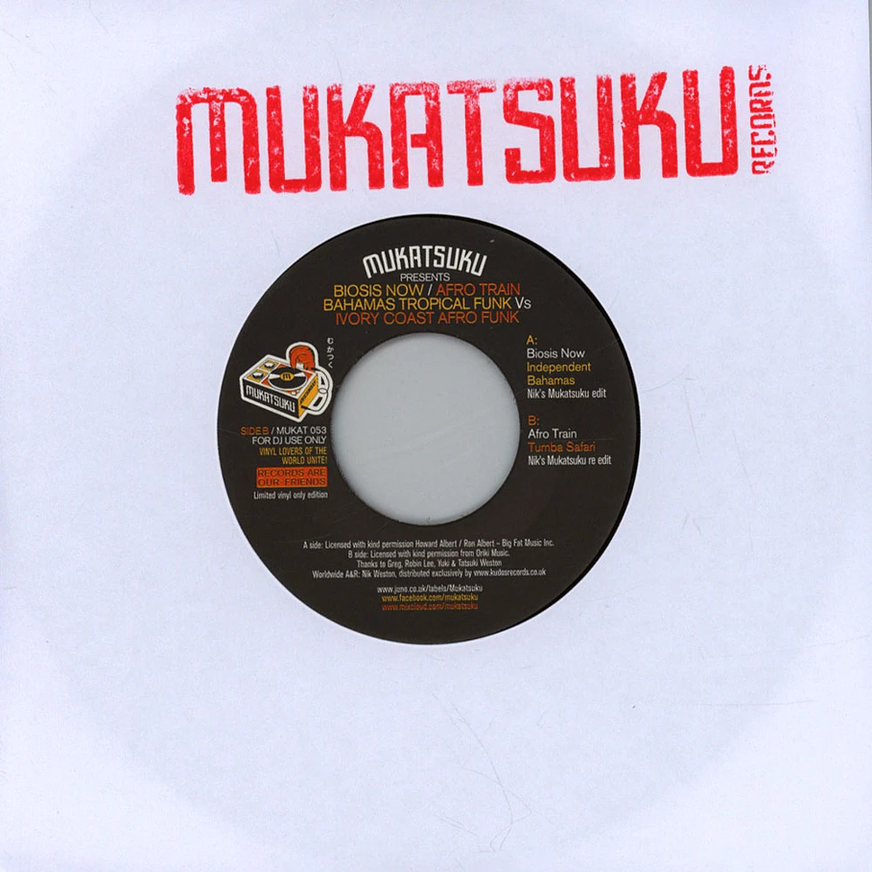 V.A. - Mukatsuku Presents Biosis Now / Afro Train Bahamas Tropical Funk Vs Ivory Coast Afro Funk