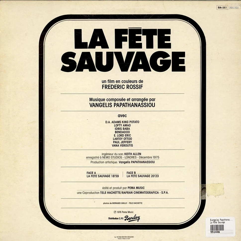 Evangelos Papathanassiou - La Fête Sauvage (Bande Sonore Originale Du Film)