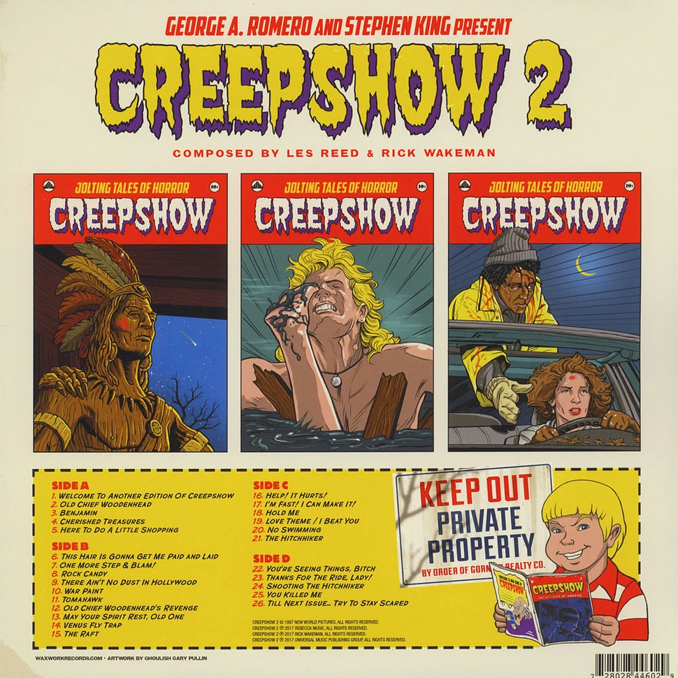 Les Reed & Rick Wakeman - OST Creepshow 2 Metallic Golden Brown & and Deep Teal Swirl Edition