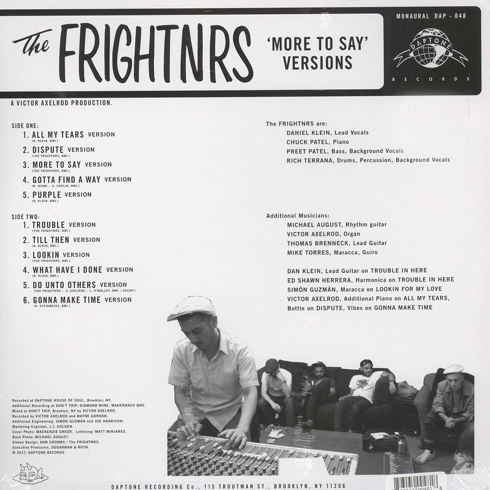 The Frightnrs - More To Say Versions