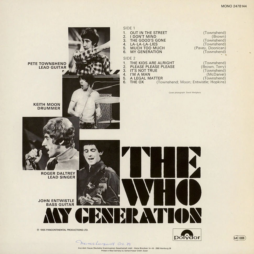 The Who - My Generation