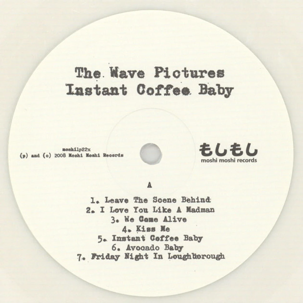The Wave Pictures - Instant Coffee Baby White Vinyl Edition