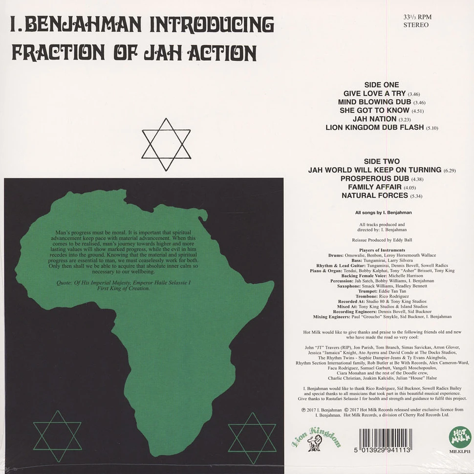 I. Benjahman - Fraction Of Jah Action