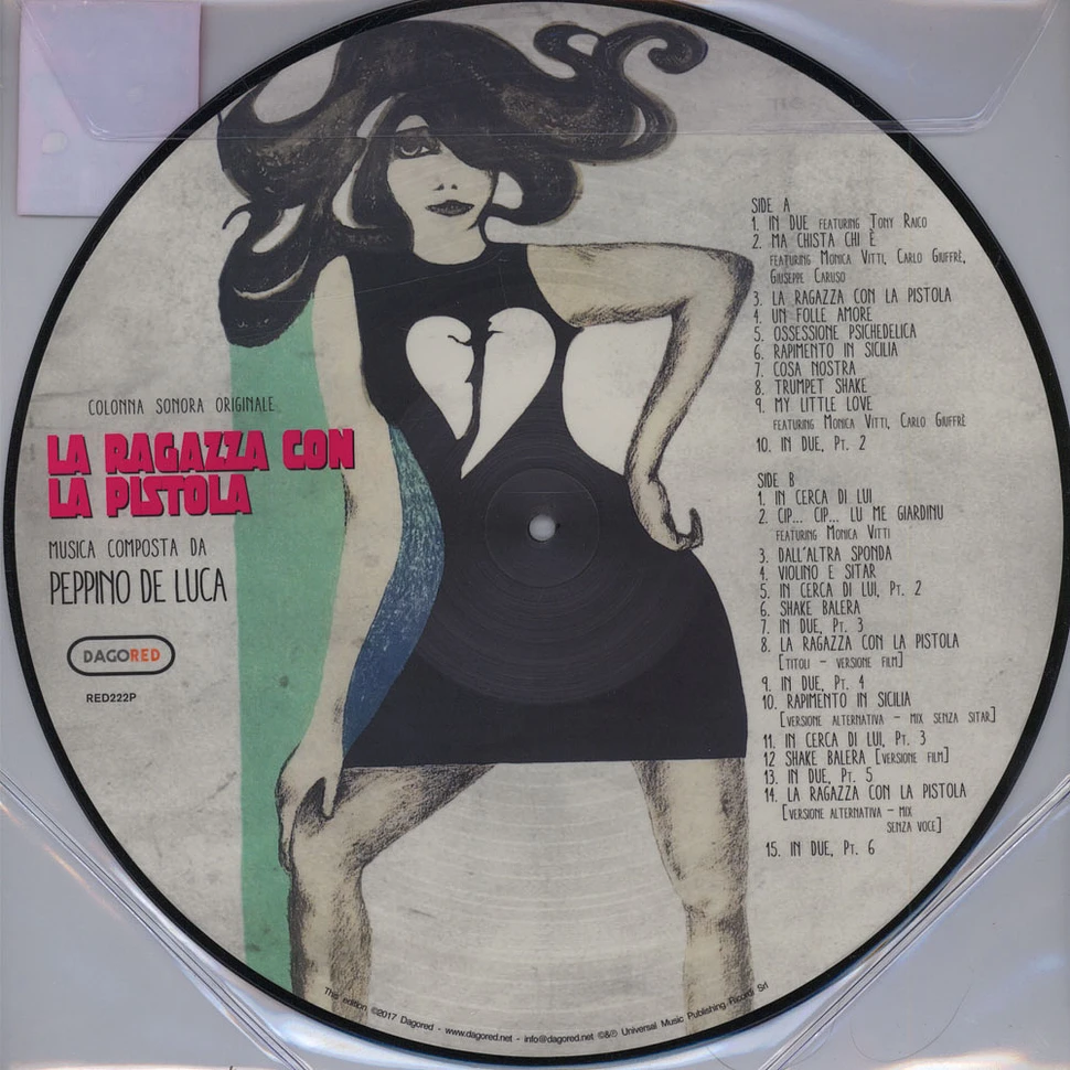 Peppino De Luca - OST La Ragazza Con La Pistola Picture Disc Edition