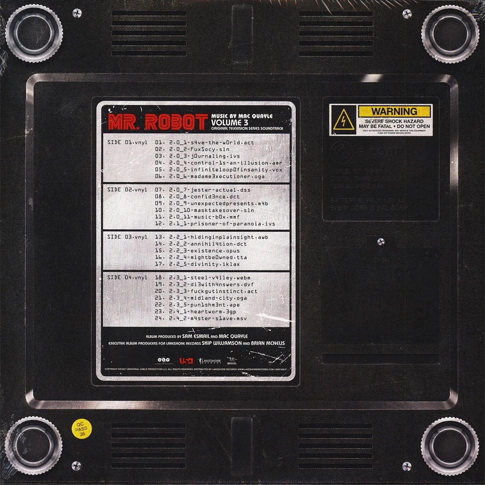 Mac Quayle - OST Mr. Robot Volume 3 Colored Vinyl Edition