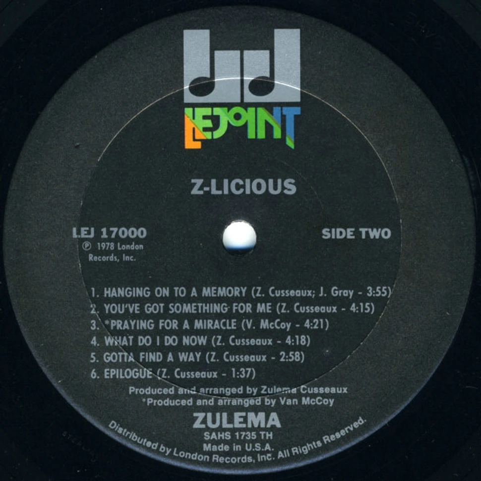 Zulema - Z-licious