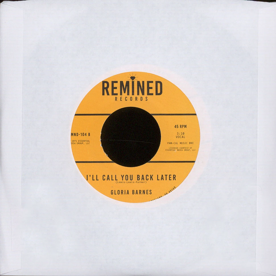 Gloria Barnes - Old Before My Time / I'll Call You Back Later