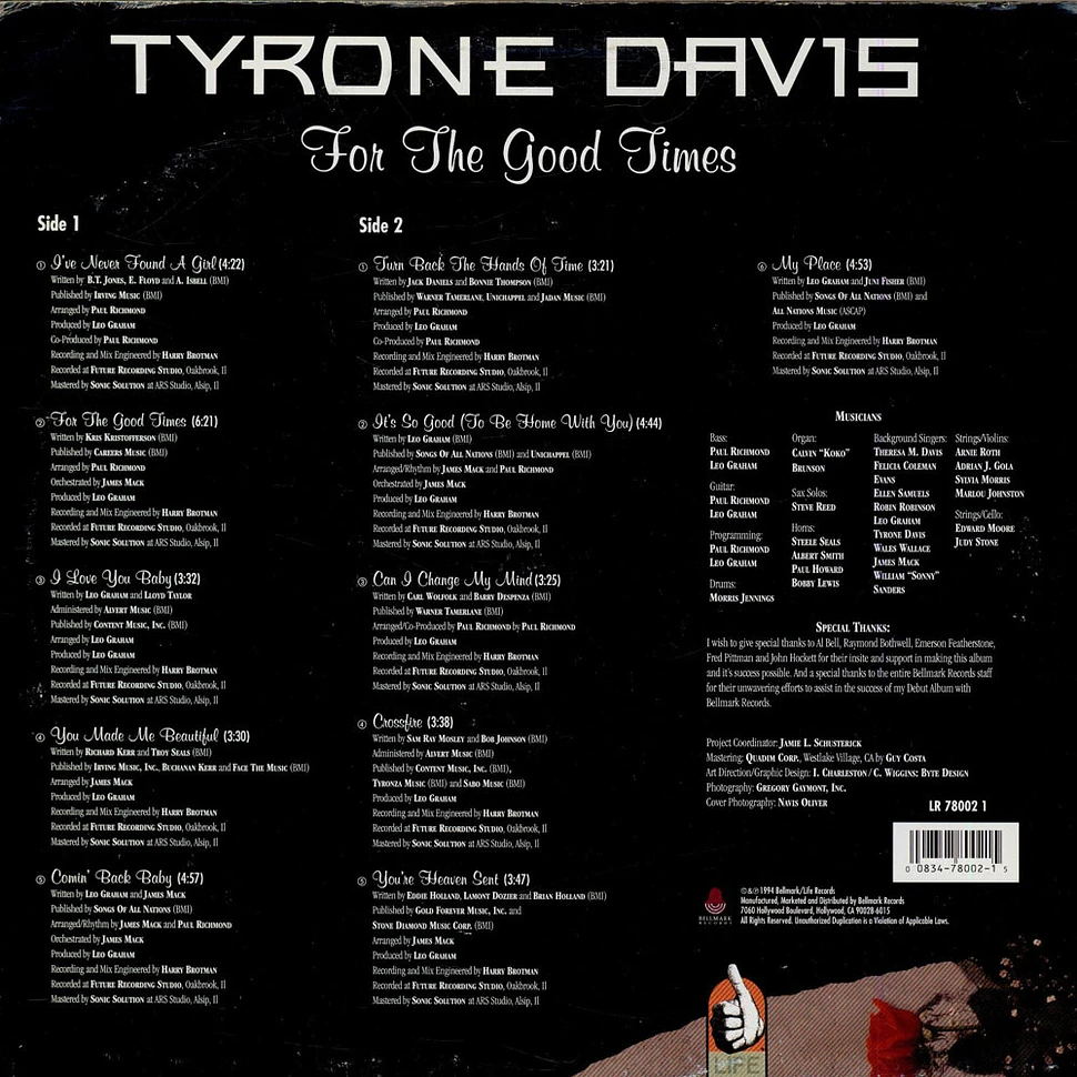 Tyrone Davis - For The Good Times