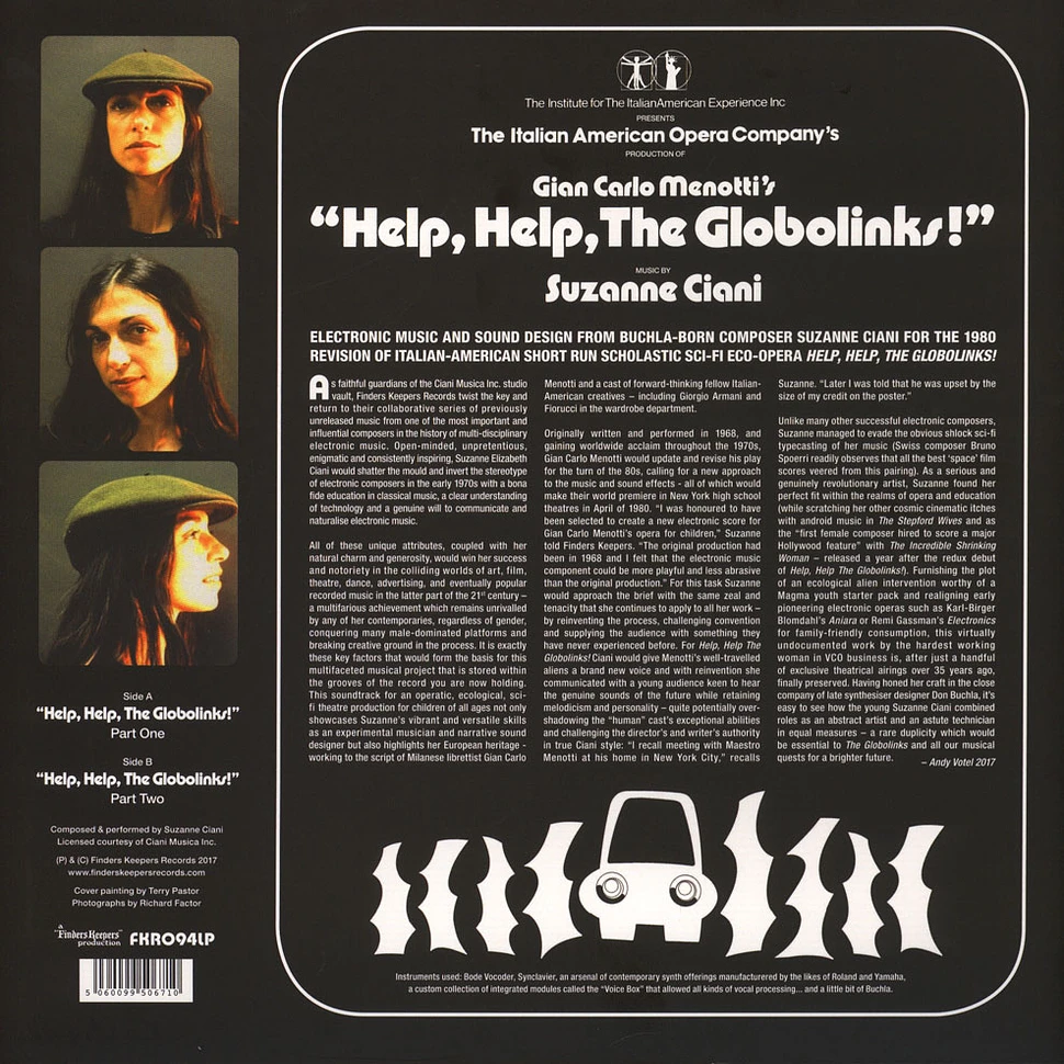 Suzanne Ciani - Help, Help, The Globolinks