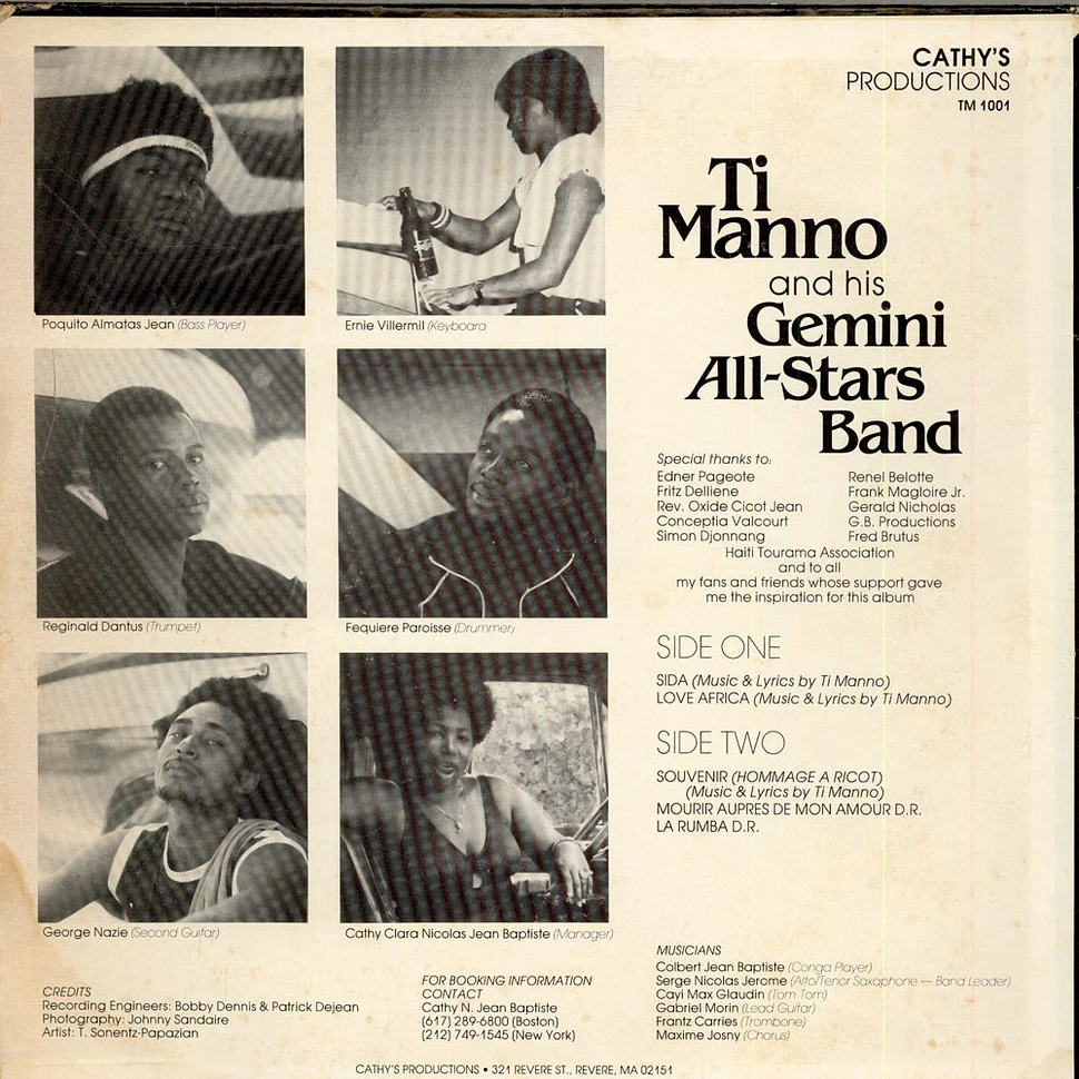 Ti Manno And His Gemini All Stars De Ti Manno - Sida